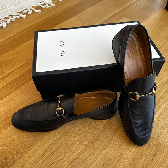 Gucci Jordaan Leather Loafers Black Men’s Size US 11/EU 10.5 (fits size US 12) main image 5
